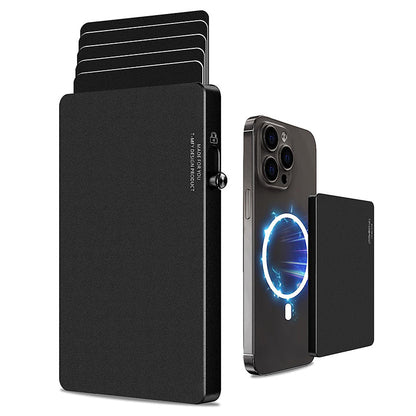 TOYFID All-Aluminum Pop Up Slide Rfid Slim Basic Card personalized wallet for men-0